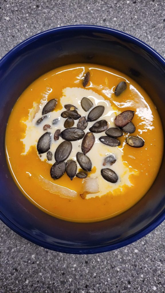 Kürbissuppe mit Birne